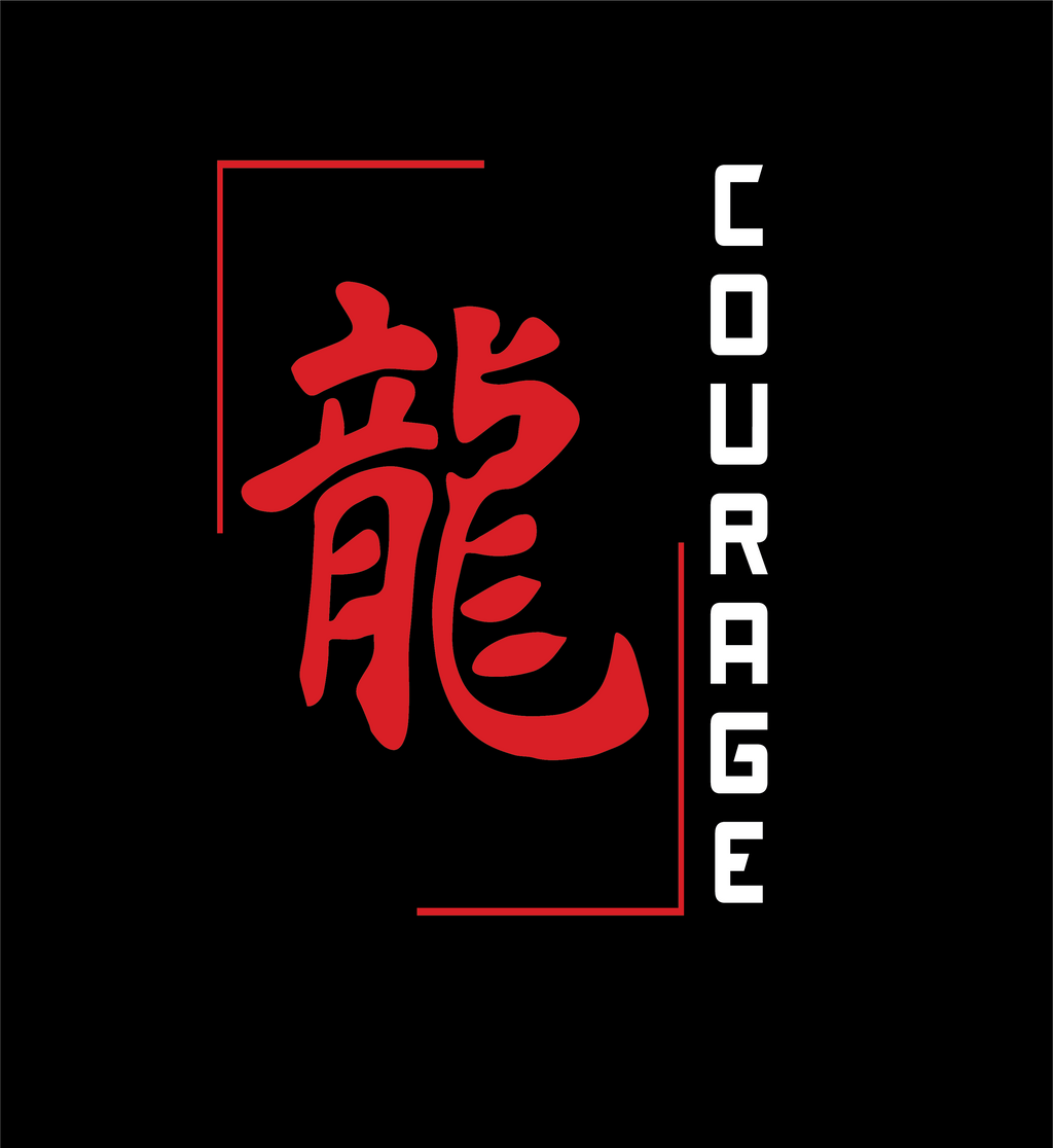 2025 Holiday Clothing- Kanji in Black (double sided print)